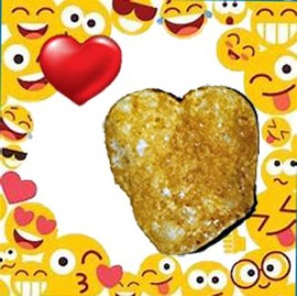 heart emoji chip