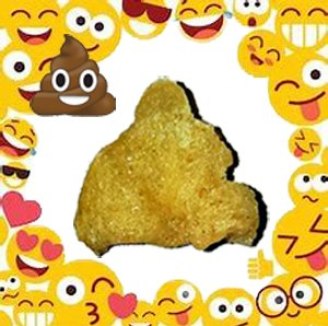 poop emoji chip